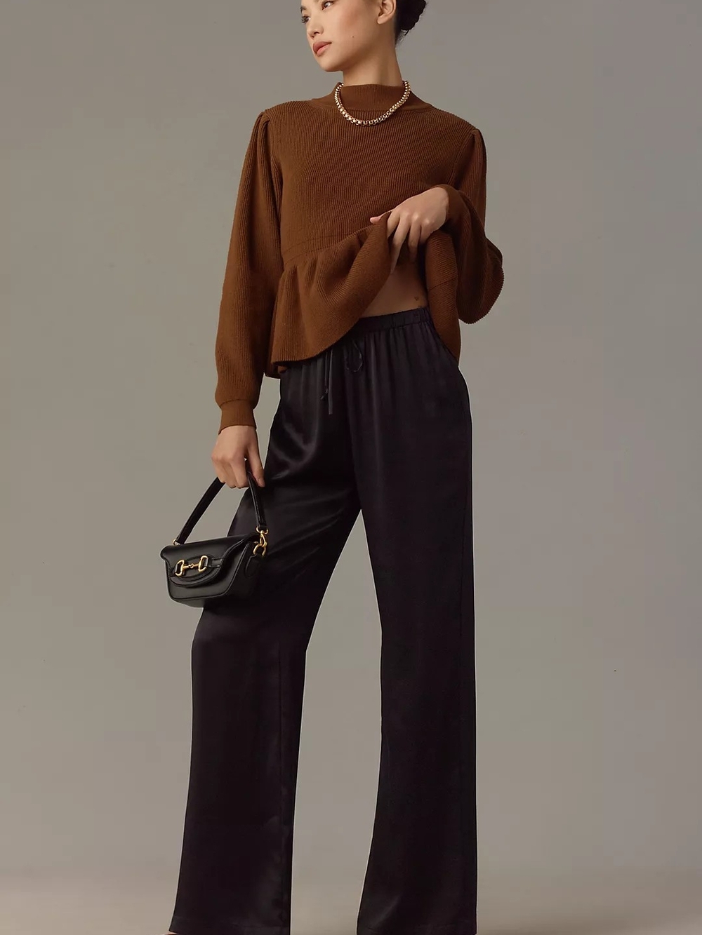 Reformation Olina Silk Pants Black Size XS NWT